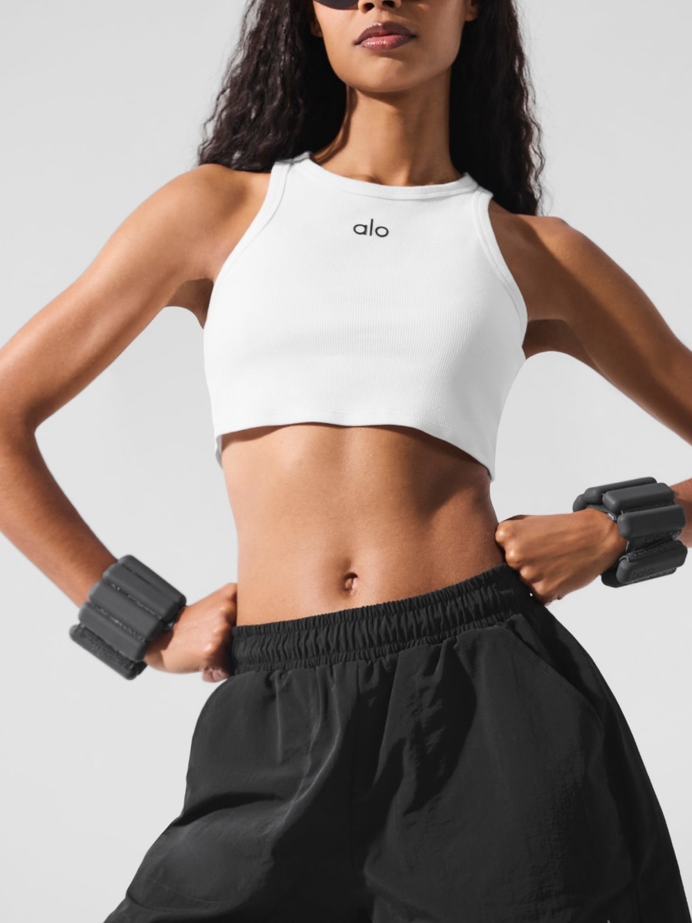 NWT ALO Yoga Aspire White Tank Sz S